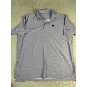 Peter Millar Polo Shirt Mens 2XL Purple Summer Comfort Martini Golf Spanish Oaks
